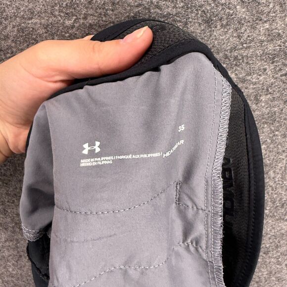 Under Armour Shorts Men 35 Black Mid Rise Chino Flat Front HeatGear Pockets - Picture 7 of 8